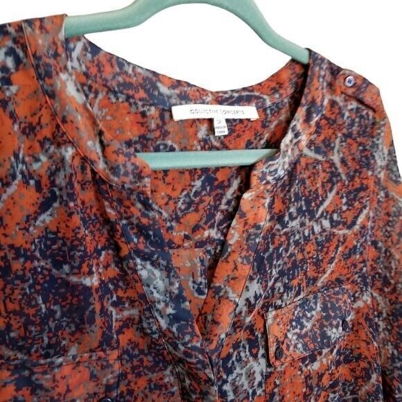 Collective Concepts Womens Sz SP Multicolor Geometric Long Sleeve Button Up... - Picture 4 of 8